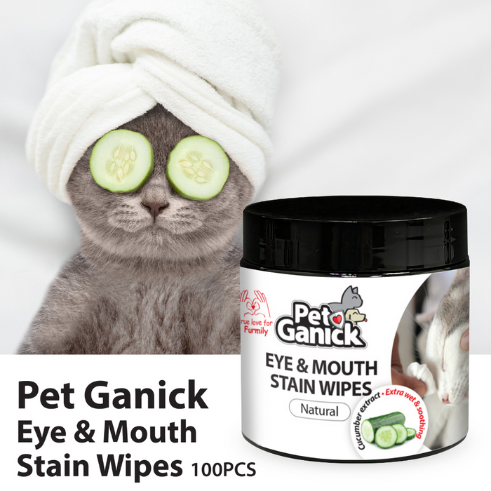Pet Ganick Eye & Mouth Stain Wipes (100PCS)