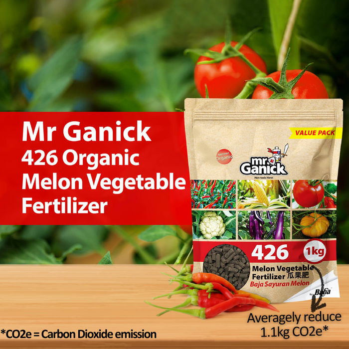 Mr Ganick 426 Organic Melon Vegetable Fertilizer (400gm/1kg/3kg)
