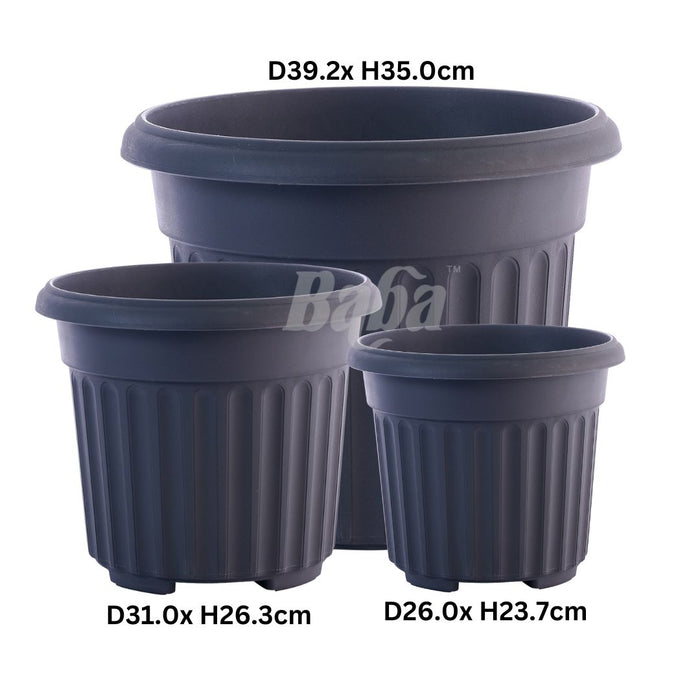 Baba Biodegradable Romanesque Series Flower Pot【RD-260/ RD-310/ RD-392】