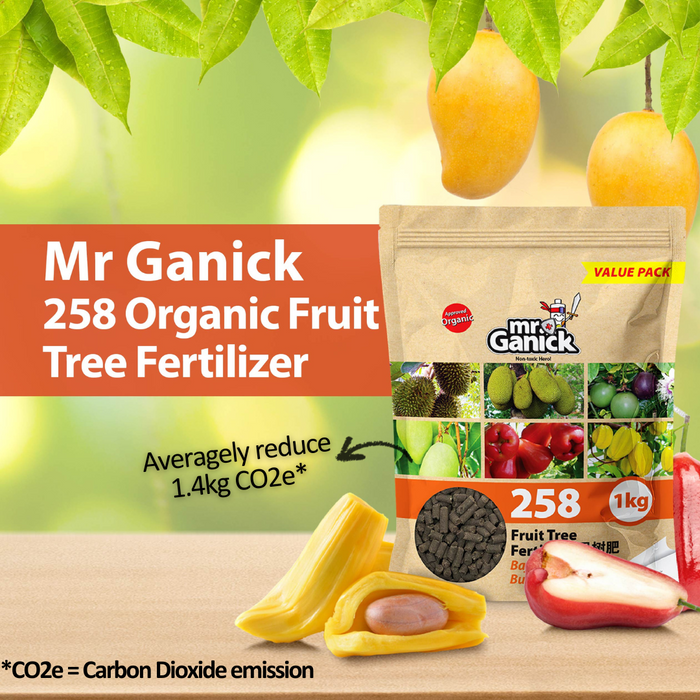 Mr Ganick 258 Organic Fruit Tree Fertilizer (1kg/3kg)