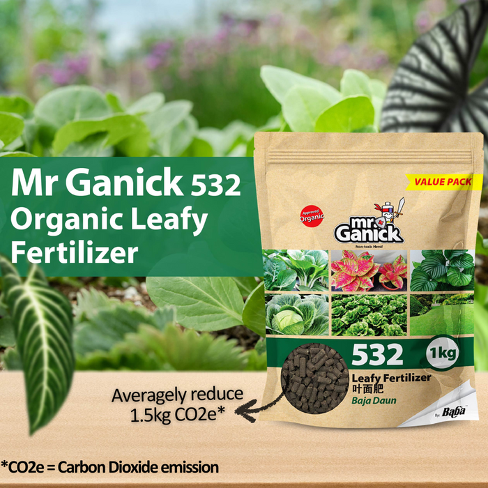 Mr Ganick 532 Organic Leafy Fertilizer (400gm/1kg/3kg)