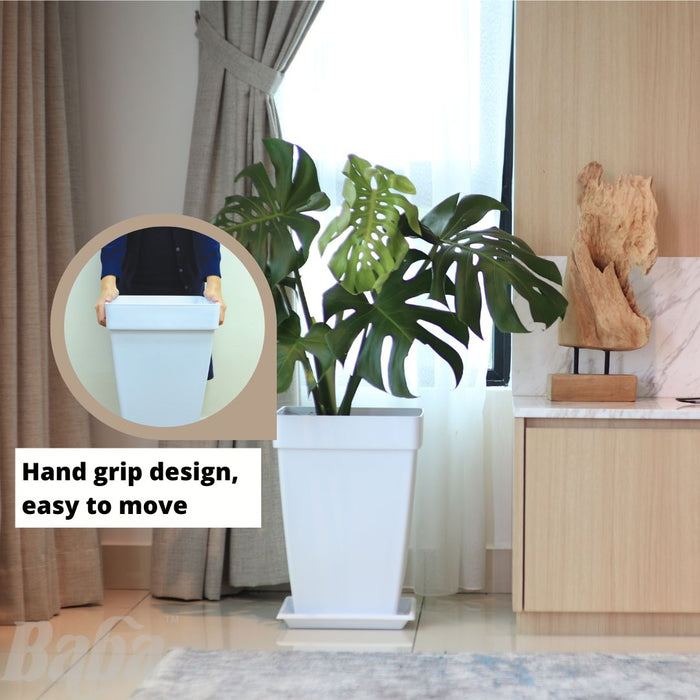 Baba Santorini Biodegradable Square Pot【SPH-145/ SPH-220/ SPH-300/ SPH-400】