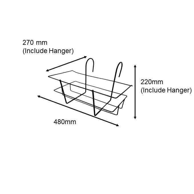 WH - 33-3''/ WH - 34-3''/ WH - 35-3'' Hanging Shelf