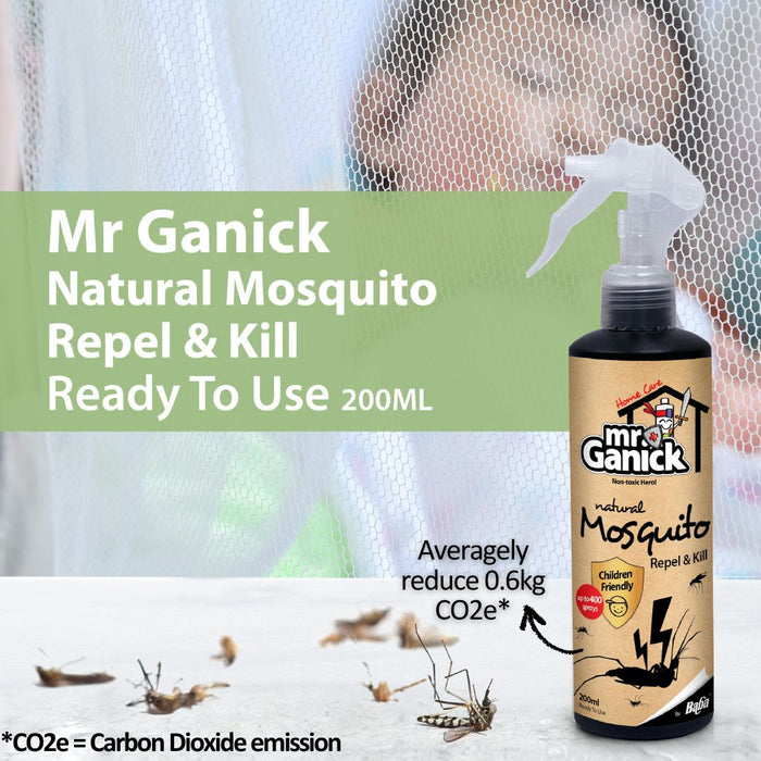 [COMING SOON] Mr Ganick Natural Mosquito Repel & Kill (200ml)