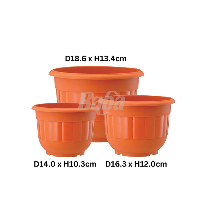 Baba Round Pot Series Biodegradable Flower Pot【BI-2013/ BI-2015/ BI-2016】
