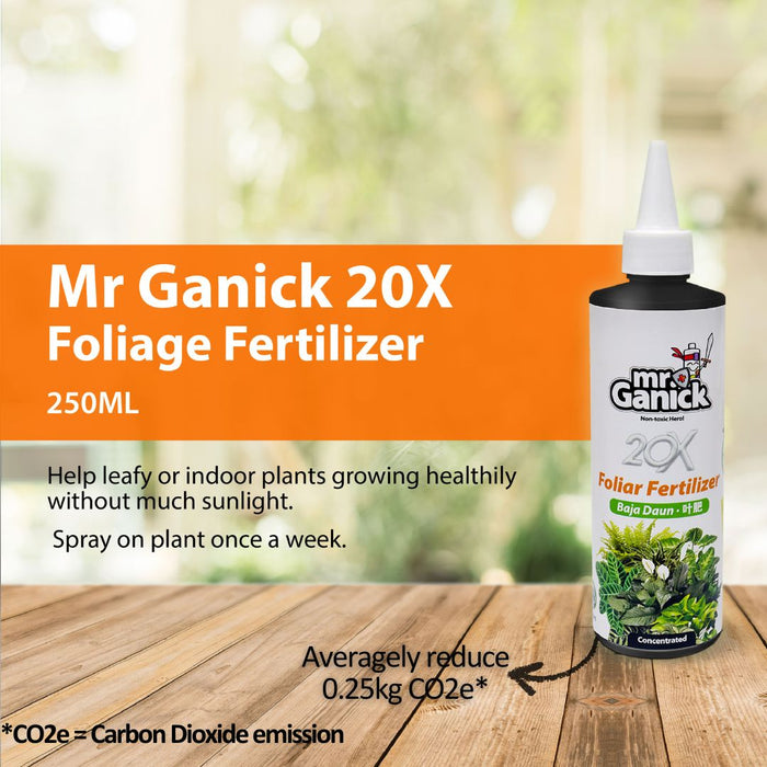 Mr Ganick 20X Foliage Fertilizer (250ML)