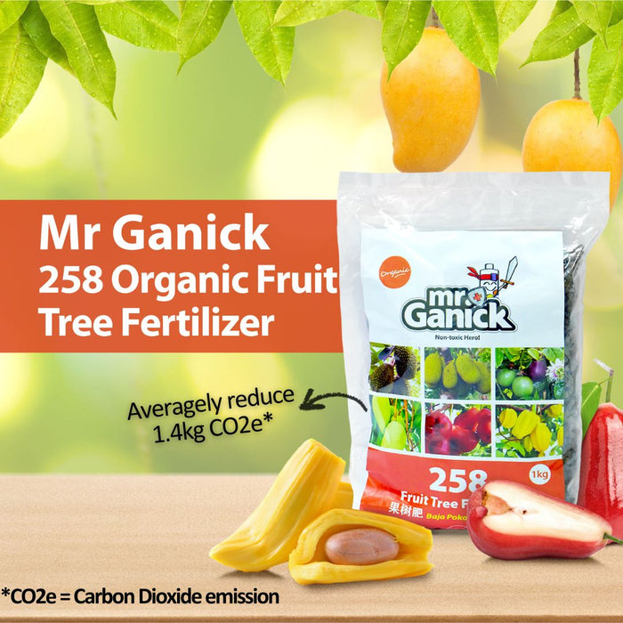 Mr Ganick 258 Organic Fruit Tree Fertilizer (1kg/3kg)