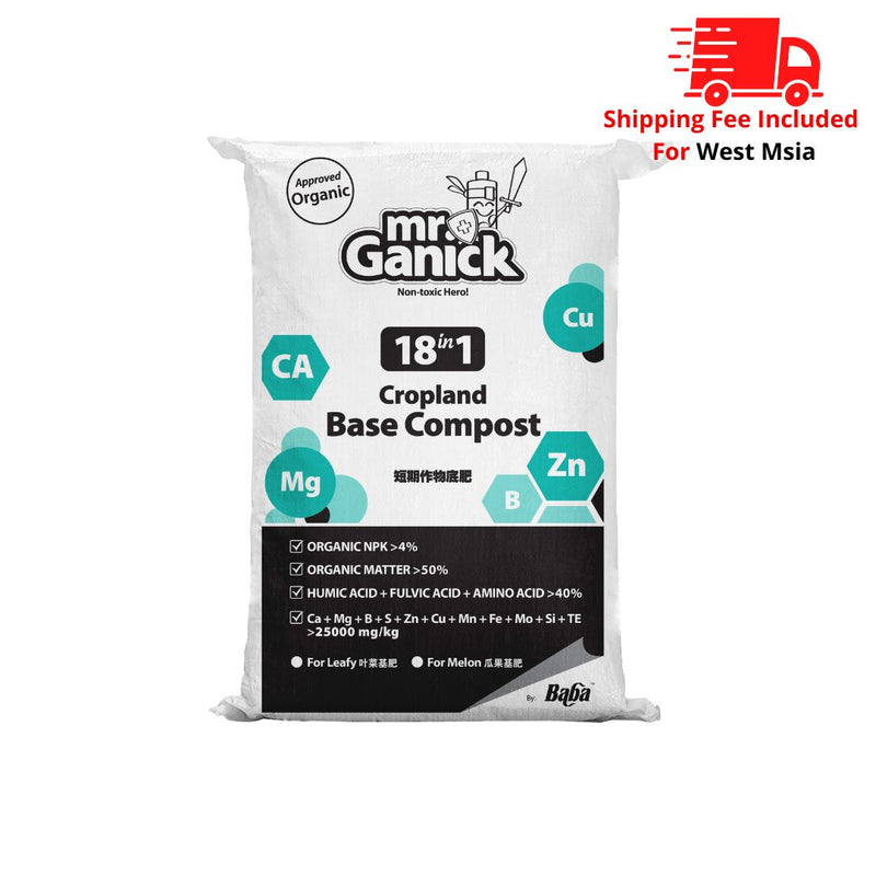 [PRE-ORDER] Farmer Pack - Mr Ganick Cropland Base Compost (25kg)