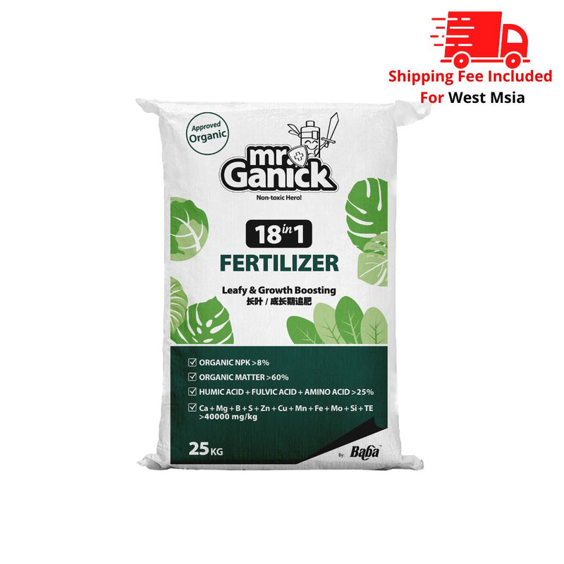 [PRE-ORDER] Farmer Pack - Mr Ganick Organic Leafy & Growth Boosting Fertilizer (25KG)