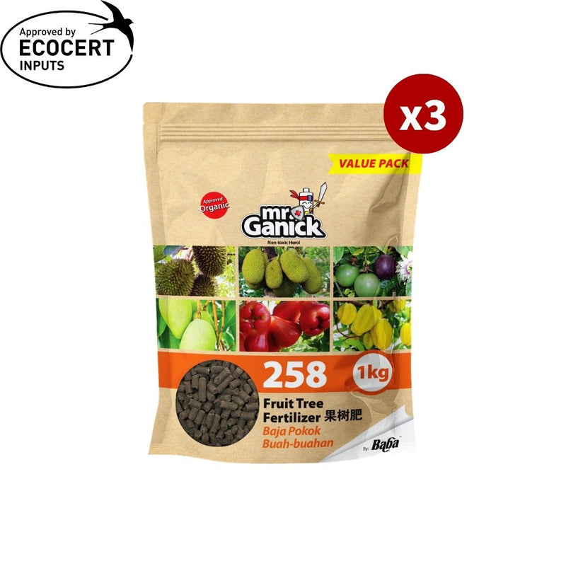 Mr Ganick 258 Organic Fruit Tree Fertilizer (1kg/4kg)