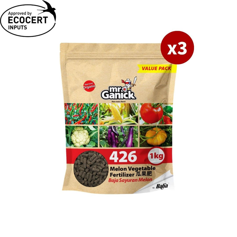 Mr Ganick 426 Organic Melon Vegetable Fertilizer (400gm/1kg)