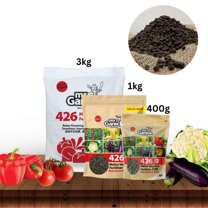 Mr Ganick 426 Organic Melon Vegetable Fertilizer (400gm/1kg/3kg)