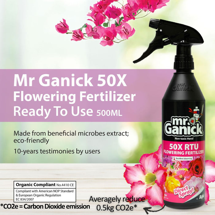 Mr Ganick 50X Flowering Fertilizer Ready To Use (500ML)