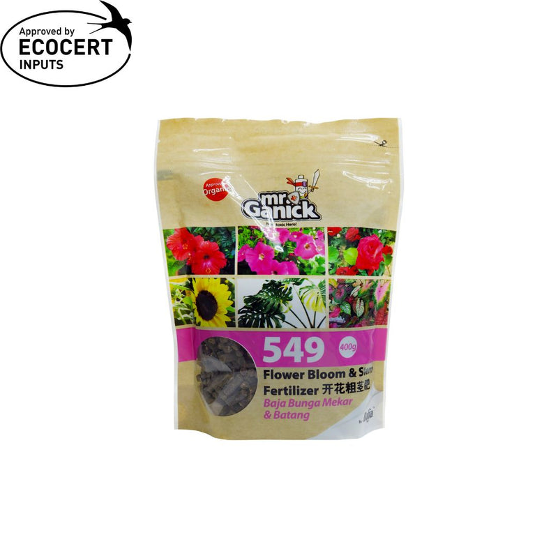 Mr Ganick 549 Organic Flower Bloom & Stem Fertilizer (400gm/1kg/4kg)