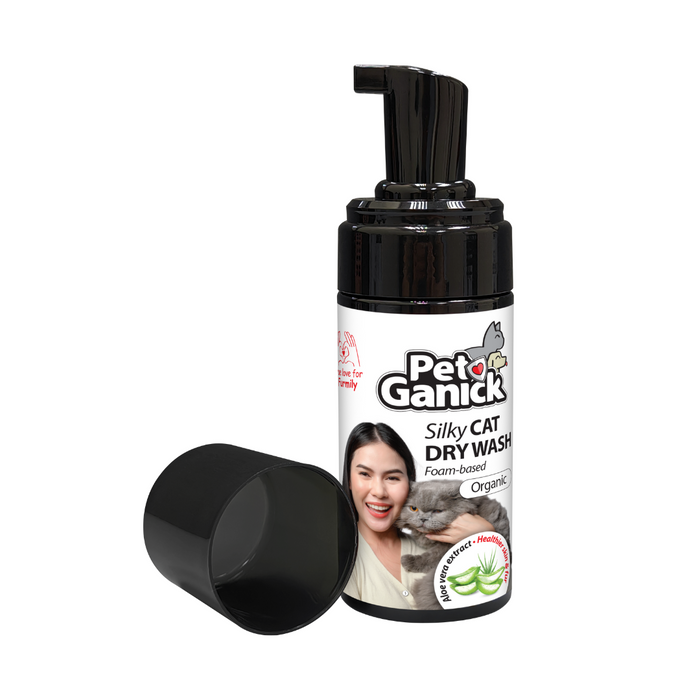 Pet Ganick Silky Cat Dry Wash (75ml)