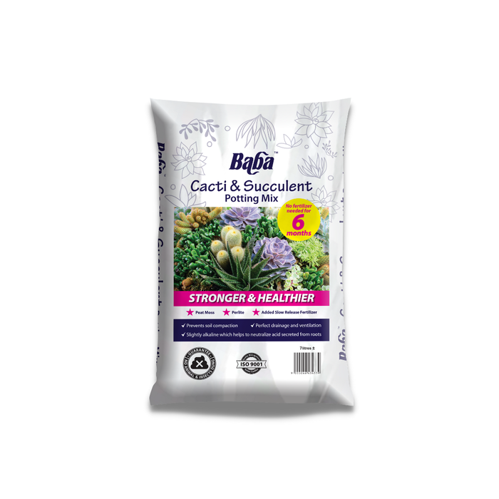 baba cacti & succulent potting mix Baba Cacti & Succulent Potting Mix (7L) — Baba E Shop
