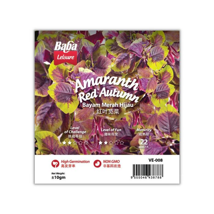 Baba Smart Grow Seed: VE-008 Amaranth Red Autumn