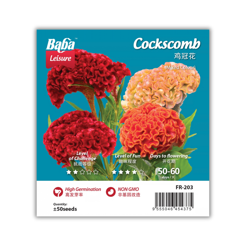 Baba Smart Grow Seed: FR-203 Cockscomb