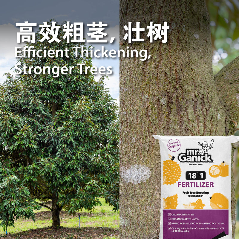 [PRE-ORDER] Farmer Pack - Mr Ganick Organic Fruit Tree Boosting Fertilizer (25kg)