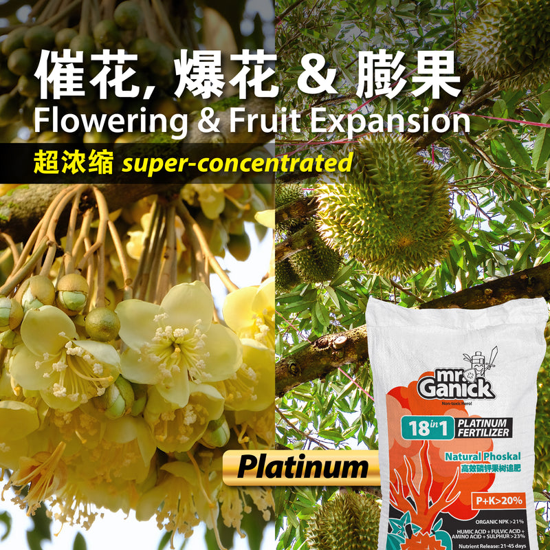 [PRE-ORDER] Farmer Pack - Mr Ganick 18-in-1 Platinum Fertilizer Natural Phoskal (25kg)
