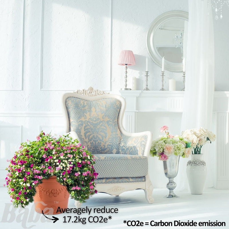 Baba Biodegradable Grand Roman Series Flower Pot【BI-GR-310/ BI-GR-410/ BI-GR-480/ GR-630】