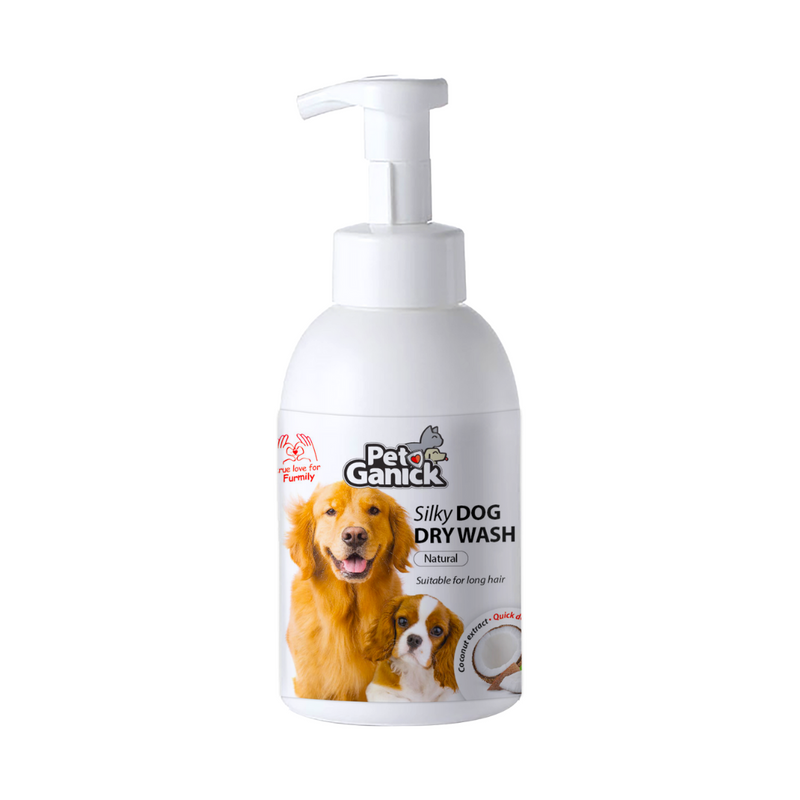 Pet Ganick Silky Dog Dry Wash (500ml)