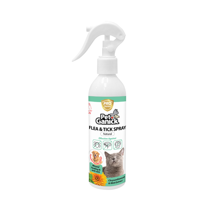 Pet Ganick Flea & Tick Spray (225ML)