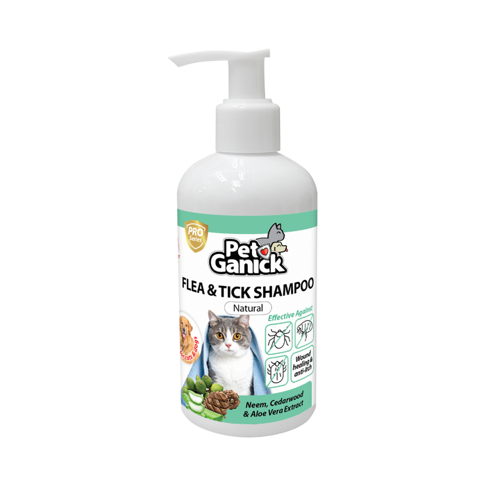 Pet Ganick Flea & Tick Shampoo (225ML)