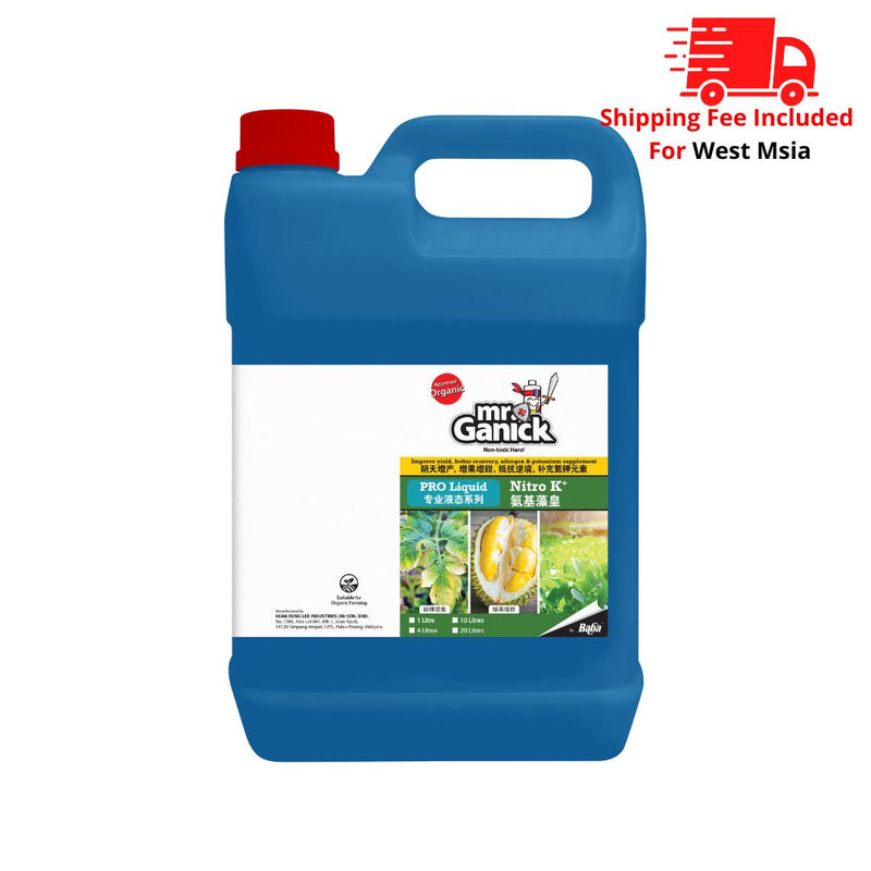 [PRE-ORDER] Farmer Pack- Mr Ganick Organic Nitro K+ (1L/ 4L)