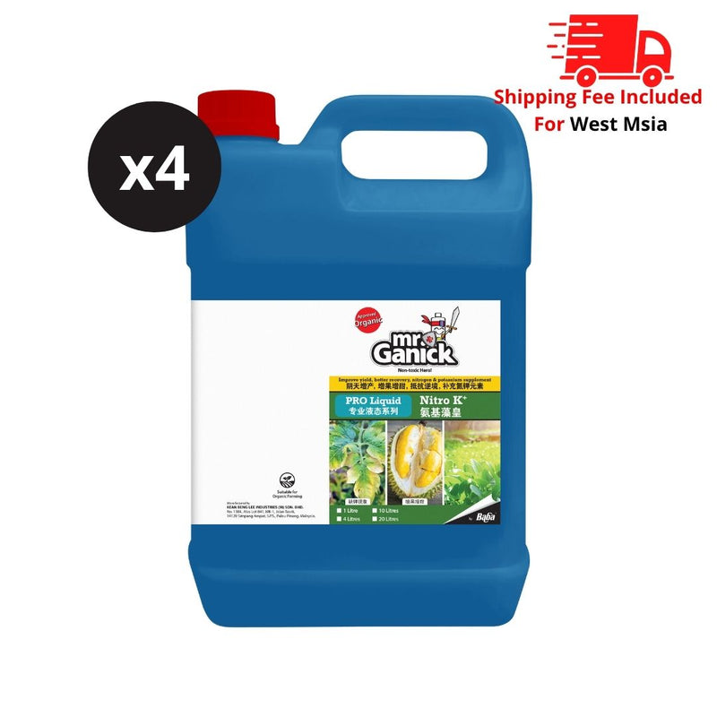 [PRE-ORDER] Farmer Pack- Mr Ganick Organic Nitro K+ (1L/ 4L)