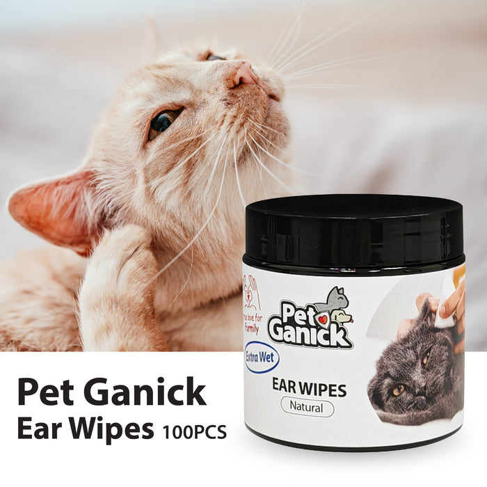 Pet Ganick Ear Wipes (100PCS)