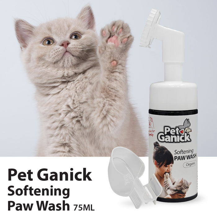 Pet Ganick Softening Paw Wash (75ml)