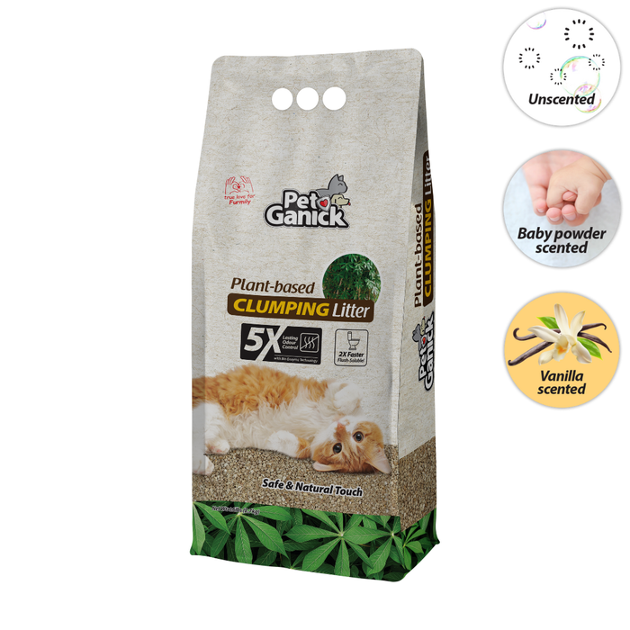Pet Ganick Premium Plant Based Cat Litter (6LBS)