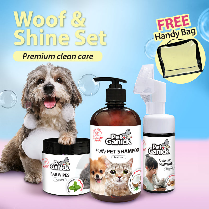 [✨Exclusive for Fans] Pet Ganick Fluffy Shine Set (Premium Clean Care)