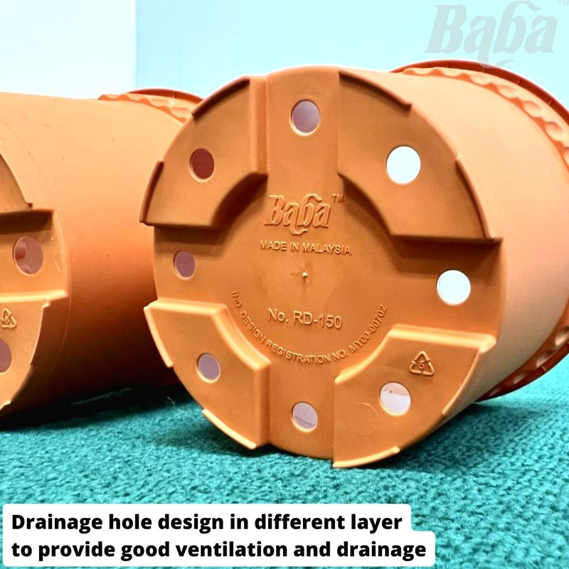 Baba RD Series Biodegradable Flower Pot【BI-RD-120/ BI-RD-150/ BI-RD-170】