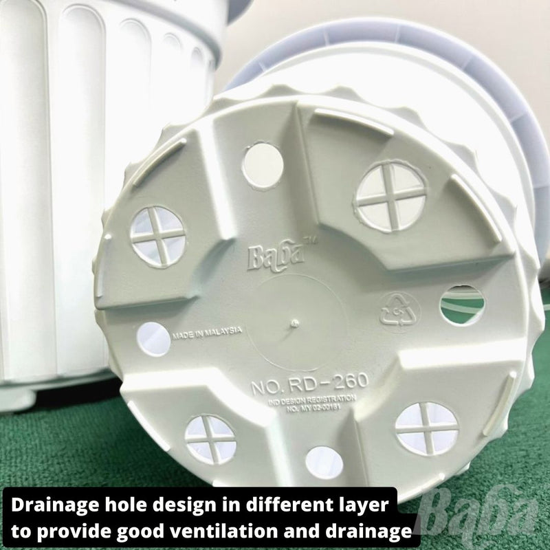 Baba Romanesque Series Biodegradable Flower Pot【BI-RD-260/ BI-RD-310/ BI-RD-392】