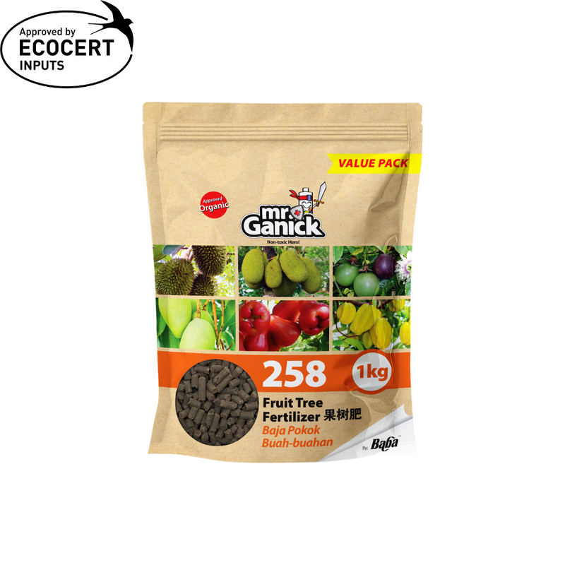 Mr Ganick 258 Organic Fruit Tree Fertilizer (1kg/4kg)