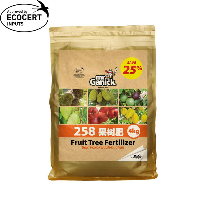 Mr Ganick 258 Organic Fruit Tree Fertilizer (1kg/4kg)