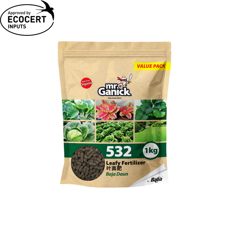 Mr Ganick 532 Organic Leafy Fertilizer (400gm/1kg/4kg)