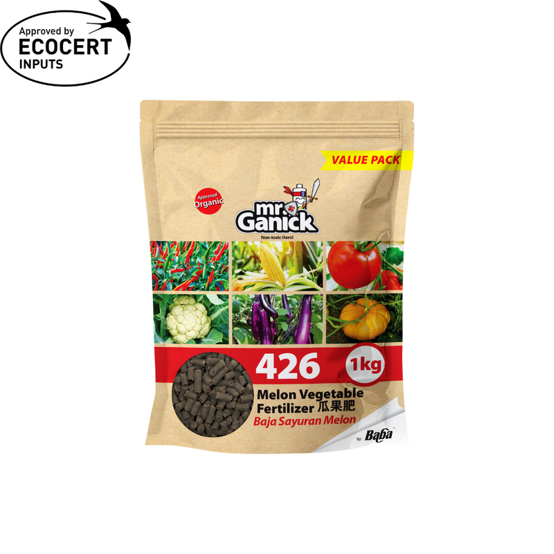 Mr Ganick 426 Organic Melon Vegetable Fertilizer (400gm/1kg)