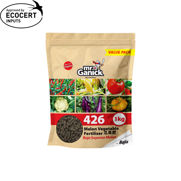 Mr Ganick 426 Organic Melon Vegetable Fertilizer (400gm/1kg/3kg)