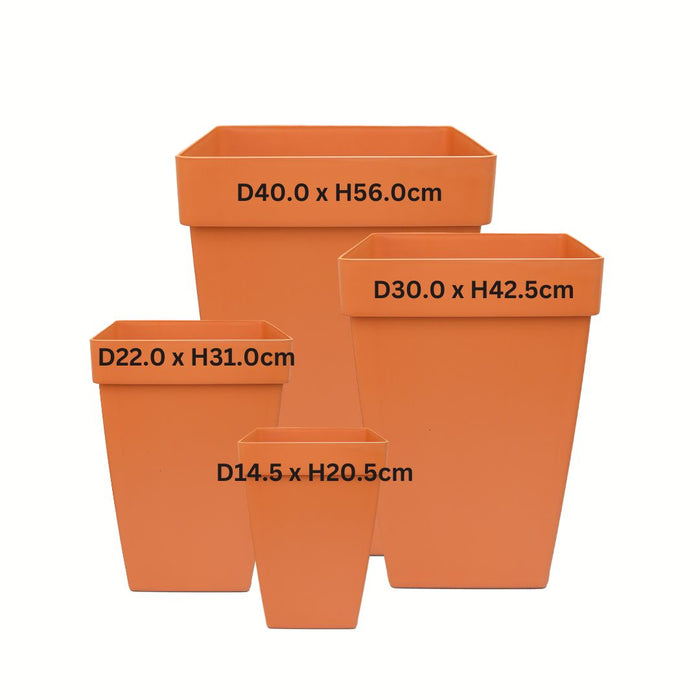 Baba Santorini Biodegradable Square Pot【BI-SPH-145/ BI-SPH-220/ BI-SPH-300/ SPH-400】