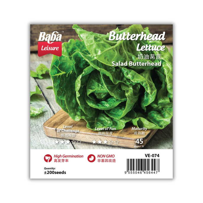 Baba Smart Grow Seed: VE-074 Butterhead Lettuce