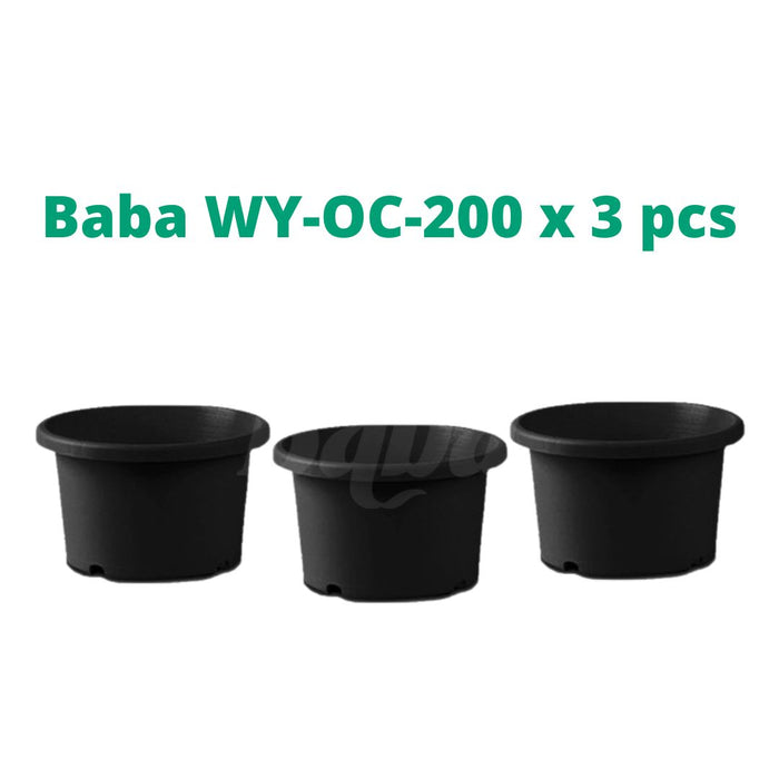 3pcs Baba Orchid Flower Pot【WY-OC-185/ WY-OC-200】