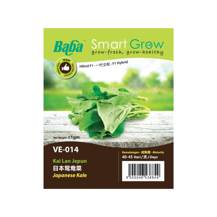 Baba Smart Grow Seed: VE-014 F1 Japanese Kale