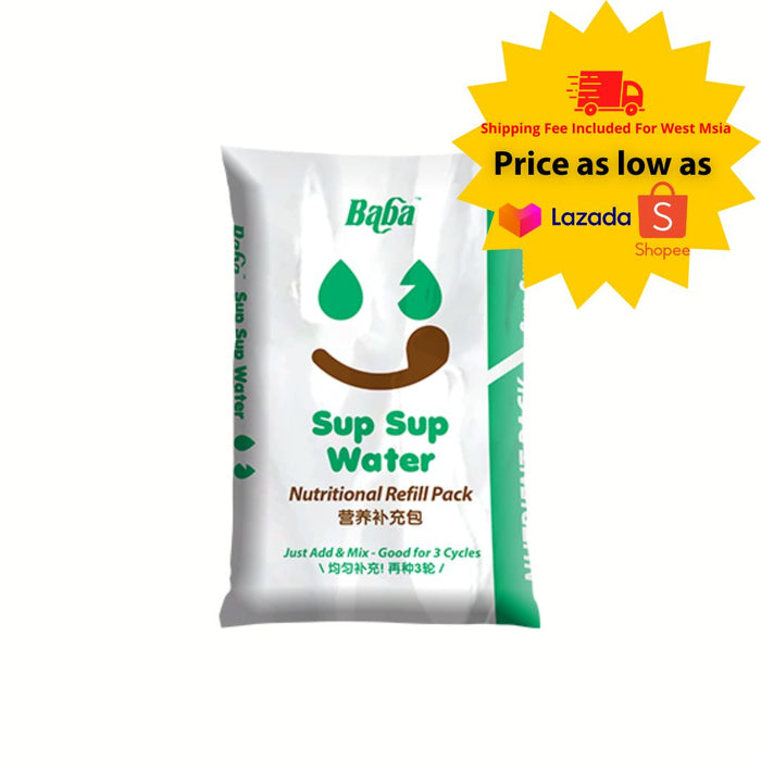 Baba Sup Sup Water Nutritional Refill Pack (7L)