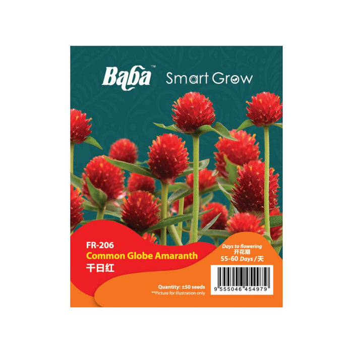 Baba Smart Grow Seed: FR-206 Common Globe Amaranth
