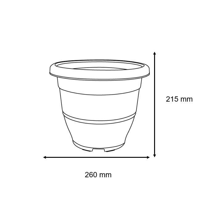 BABA EG-260 Biodegradable Flower Pot-Flower Pot-Baba E Shop
