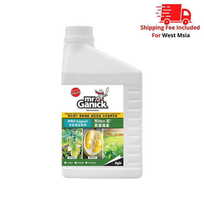 [PRE-ORDER] Farmer Pack- Mr Ganick Organic Nitro K+ LIQ (1L/ 4L/ 10L)
