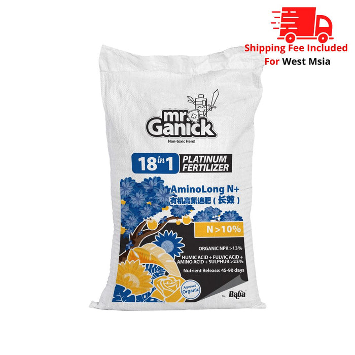 [PRE-ORDER] Farmer Pack - Mr Ganick 18-in-1 Platinum Fertilizer Amino Long N+ (25kg)